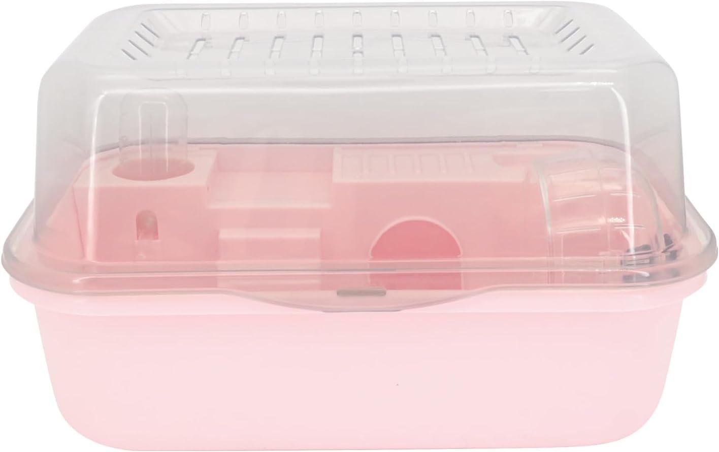 Hamster Cage Habitat Breathable, 2-Layer Deluxe Rat Cage, Transparent Hamster Cage, with Openable Top, with Exercise Wheels, for Hamster Gerbil