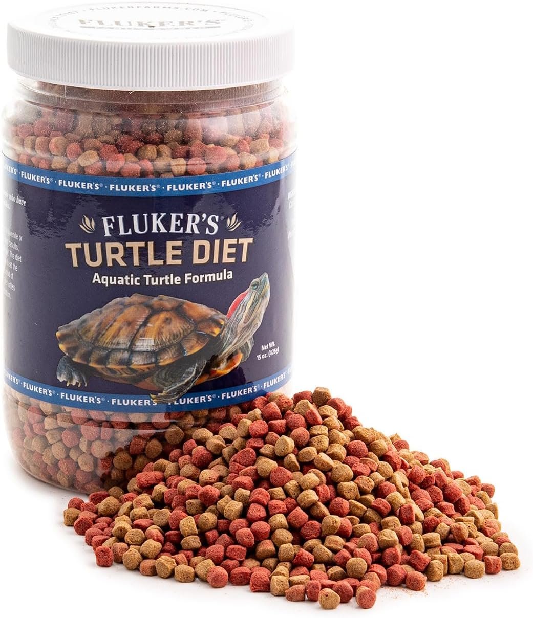 Fluker's Aquatic Turtle Diet, Food Pellets for Turtles, 15 oz